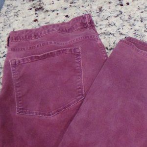 Bonobos Purple Travel Jeans, Straight Fit 34x32